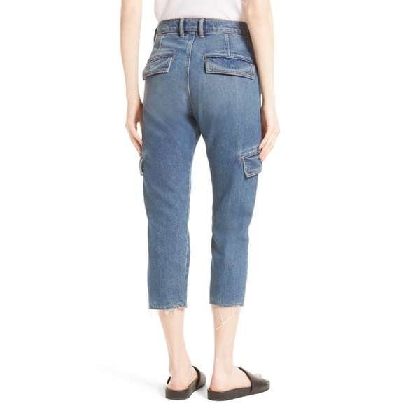 Vince Drop Slouch Cargo Jeans Size 28 - Picture 2 of 8